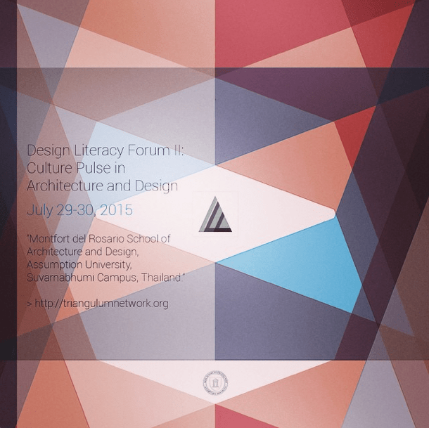 #TriangulumNetwork w/ #Montfort del Rosario School of #Arch & #Design would like to invite educators to participate in the National Conference: Design Literacy Forum II.